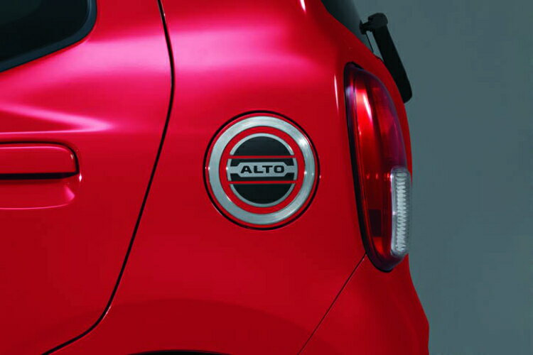 SUZUKI スズキ 純正 フューエルリッドガーニッシュ AC5H 9923A-67T30 | ALTO アルト 車用品 カー用品 自動車 部品 パーツ アクセサリー 外装 カスタム ドレスアップ おしゃれ グレードアップ ボディ 車 DIY 装飾 飾り デコレーション スタイリッシュ ステッカー シール