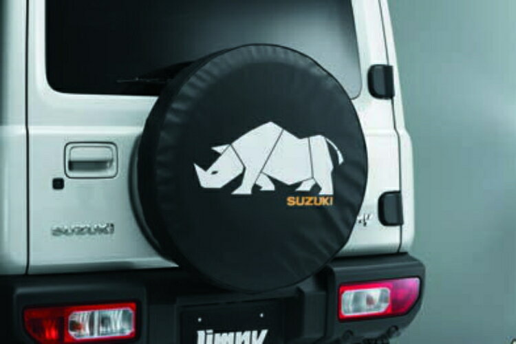 SUZUKI スズキ 純正 スペアタイヤカバー サイ ACAB 9923B-77R12-002 | JIMNY ジムニー 車用品 カー用品 自動車 部品 パーツ アクセサリー 外装 カスタム ドレスアップ おしゃれ グレードアップ ボディ 車 スタイリッシュ カバー ケース タイヤ収納 簡単装着 スペアタイヤ