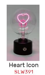 TRI SLOWER LED BULB LIGHT Heart Icon SLW391 | 照明 ライト 電球 おしゃれ インテリア 置物