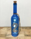 TRI GLASS LIGHT NUMBER BOTTLE BLUE 2 SLW101 | ライト グラスライト ブルー 青 2 ナンバーボトル 数字 インテリアライト 照明 レトロ LEDライト 星形 スター 装飾 電飾 ガラス瓶 ボトル ライト ディスプレイ 雑貨 カフェ ショップ お店 コンセント不要 リビング(3)