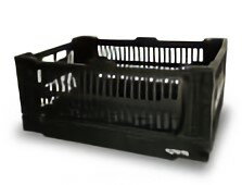 TRI Folding Container Bask LARGE BLACK SLW162 | 収納ボックス コンテナボックス 折りたたみ 収納ケース 小物入れ 収納BOX コンパクト Lサイズ ラージサイズ ストレージボックス ケース デスク収納 整理整頓 アウトドア キャンプ ピクニック インテリア シンプル かわいい