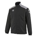 umbro アンブロ 中綿 ウーブンジャケット ブラック S UAA4120 BLK | スポーツ スポーツ用品 運動 服 衣類 ウエア アウター ジャケット 防寒 防風 はっ水 ストレッチ 保温 機能性 素材 ブランド シンプル 快適 人気 おすすめ サッカー フットサル S ブラック(4)