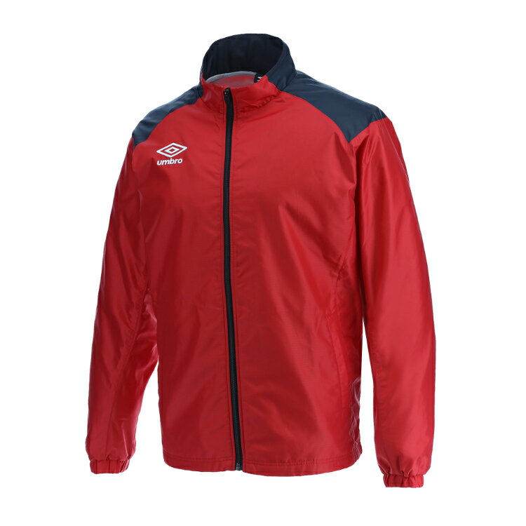 umbro アンブロ 裏起毛 ウインドジャケット マンチェスターレッドxブラック L UBA4024 MRBK | スポーツ スポーツ用品 運動 服 衣類 ウエア アウター ジャケット 防風 はっ水 保温 機能性 快適 ブランド シンプル デザイン 着心地 サッカー フットサル L レッド ブラック