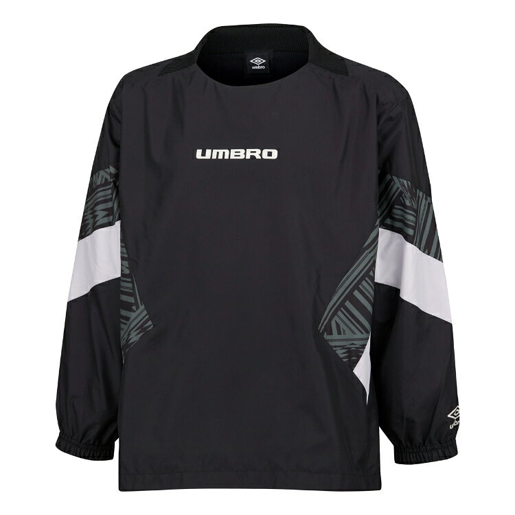 umbro アンブロ THE THIRD ラインドクロストップ ブラック 120 UUJWJF31 BLK | スポーツ 運動 サッカー フットボール サッカー用品 ファッション 服 ウェア サッカーウェア トップス トレーニングピステ トレーニング ピステ ジュニア キッズ 防風 はっ水 ブラック 黒 120