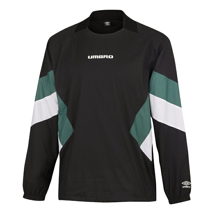 umbro アンブロ THE THIRD ラインドクロストップ ブラック XO UUUWJF31 BLK | スポーツ 運動 サッカー フットボール フットサル サッカー用品 ファッション 服 ウェア サッカーウェア メンズ 男性 トップス トレーニングピステ ストレッチ性 防風 はっ水 ブラック XO