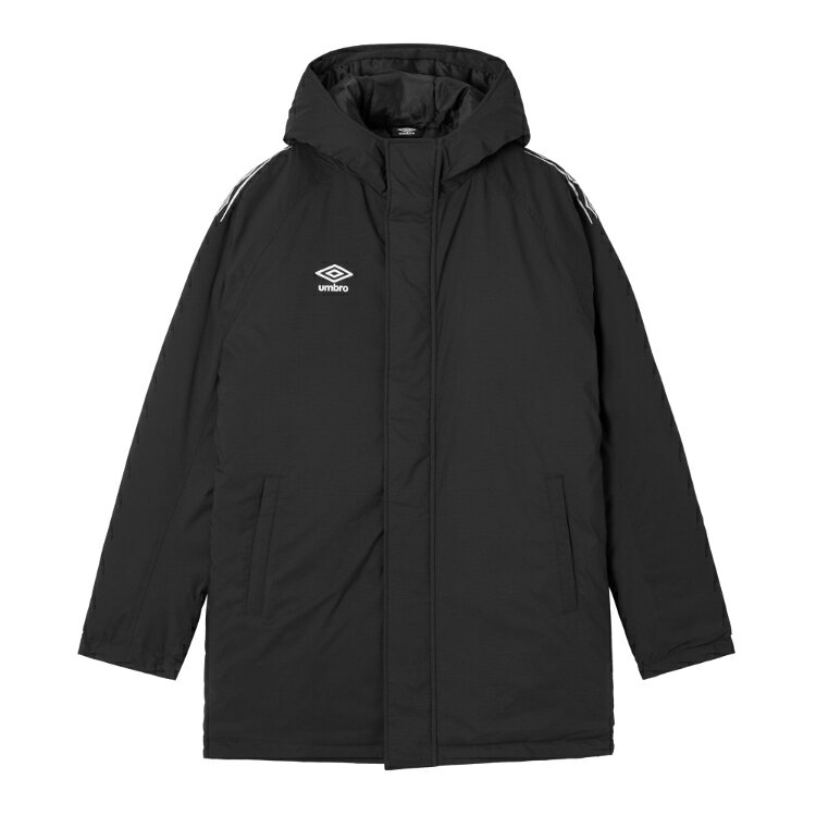 umbro アンブロ （中綿）インシュレーションハーフコート ブラック S UF5FWB04MA BK00 | アウター ファ..