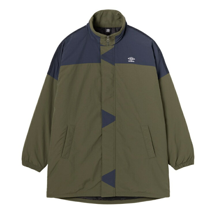 umbro アンブロ 【AWAY DAYS】ナイロンウーブンハーフコート グリーン M-L UF5FWB41M GR00 | アウター ファッション メンズ レディース ユニセックス 男女兼用ナイロンウーブンハーフコート 軽量 耐久 両開きファスナー ウィンドコート トレーニング スポーツ おしゃれ
