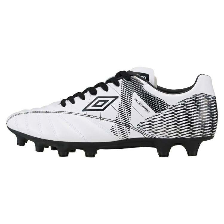 umbro アンブロ アクセレイター HG ホワイトxブラック 27 UF5SFCB3M WHBK | スポーツ サッカーフットボール スパイク シューズ サッカーシューズ サッカースパイク 靴 キッズ 子供 メンズ レディース ユニセックス 練習トレーニング