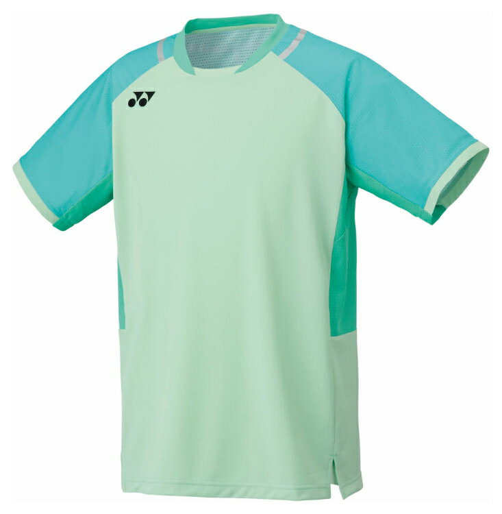 YONEX ヨネックス メンズゲームシャツ ペパーミント O 10633 190 | スポーツ スポーツウェア 競技 テニス 軟式 硬式 バトミントン ウェア シャツ 半袖 メンズ UVカット 吸汗 速乾 制電 ストレッチ ゲームウェア ユニフォーム ユニセックス 男性