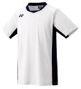 YONEX ヨネックス メンズゲームシャツ ホワイト SS 10634 11 | スポーツ スポーツウェア 競技 テニス 軟式 硬式 バトミントン ウェア シャ...