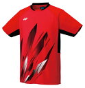 YONEX ヨネックス ジュニアゲームシャツ サンセットレッド J130 10668J 496 | スポーツ スポーツウェア 競技 テニス 軟式 硬式 バトミン...