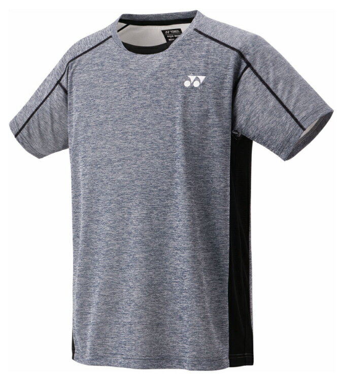 YONEX ヨネックス ユニゲームシャツ フィットスタイル ネイビーブルー O 10670 19 | スポーツ スポーツウェア 競技 テニス 軟式 硬式 バトミントン ウェア シャツ 半袖 メンズ UVカット 吸汗 速乾 クール 制電 ストレッチ ゲームウェア ユニフォーム ユニセックス 男女兼用