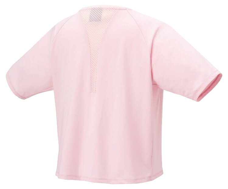 SIMONS STOREのYONEX ヨネックス ウィメンズドライTシャツ パウダーピンク XO 16766Y 421 | スポーツ スポーツウェア 競技 テニス 軟式 硬式 バトミントン ウェア シャツ 半袖 UVカット 吸汗 速乾 クール 制電 ストレッチ ゲームウェア ユニフォーム レディース 女性｜アングル2