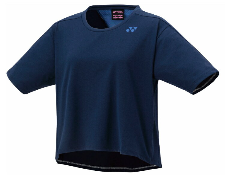 YONEX ヨネックス ウィメンズドライTシャツ ダークネイビー M 16766Y 554 | スポーツ スポーツウェア 競技 テニス 軟式 硬式 バトミントン ウェア シャツ 半袖 UVカット 吸汗 速乾 クール 制電 ストレッチ ゲームウェア ユニフォーム レディース 女性