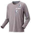 YONEX ヨネックス ユニロングスリーブTシャツ グレー O 16807 10 | スポーツ スポーツウェア 競技 テニス 軟式 硬式 バトミントン ウェア ...