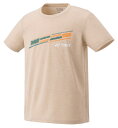 YONEX ヨネックス ユニドライTシャツ フィットスタイル グレージュ M 16810 796 | スポーツ スポーツウェア 競技 テニス 軟式 硬式 バトミ...