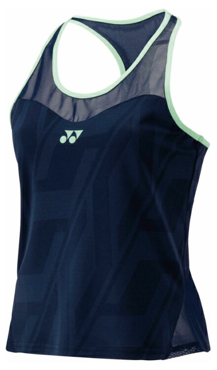 YONEX ヨネックス ウィメンズフィットタンクトップ ダークネイビー S 20829Y 554 | スポーツ スポーツウェア 競技 テニス 軟式 硬式 バトミントン ウェア シャツ ノースリーブ UVカット 吸汗 速乾 クール 制電 ストレッチ ゲームウェア ユニフォーム レディース 女性