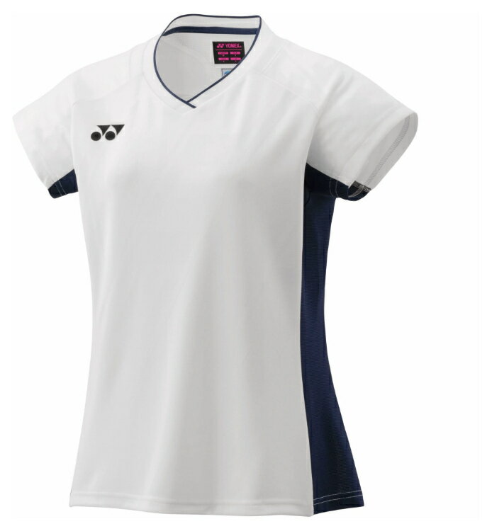 YONEX ヨネックス ウィメンズゲームシャツ ホワイト L 20844 11 | スポーツ スポーツウェア 競技 テニス 軟式 硬式 バトミントン ウェア シャツ 半袖 UVカット 吸汗 速乾 クール 制電 ストレッチ ゲームウェア ユニフォーム レディース 女性