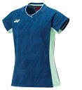 YONEX ヨネックス ウィメンズゲームシャツ インクブル− L 20844 113 | スポーツ スポーツウェア 競技 テニス 軟式 硬式 バトミントン ウェア シャツ 半袖 UVカット 吸汗 速乾 クール 制電 ストレッチ ゲームウェア ユニフォーム レディース 女性(4)