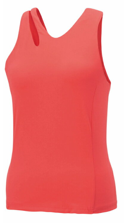 YONEX ヨネックス ウィメンズフィットタンクトップ コーラルレッド O 20868Y 475 | スポーツ スポーツウェア 競技 テニス 軟式 硬式 バトミントン ウェア シャツ ノースリーブ UVカット 吸汗 速乾 クール 制電 ストレッチ ゲームウェア ユニフォーム レディース 女性