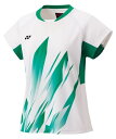 YONEX ヨネックス ウィメンズゲームシャツ ホワイト L 20885 11 | スポーツ スポーツウェア 競技 テニス 軟式 硬式 バトミントン ウェア シャツ 半袖 UVカット 吸汗 速乾 クール 制電 ストレッチ ゲームウェア ユニフォーム レディース 女性