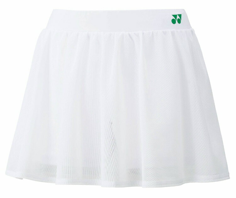 YONEX ヨネックス ウィメンズスカート インナースパッツツキ ホワイト XO 26148Y 11 | スポーツ スポーツウェア 競技 テニス 軟式 硬式 バトミントン ウェア 短パン スコート UVカット 吸汗 速乾 クール 制電 ストレッチ ゲームウェア ユニフォーム レディース 女性
