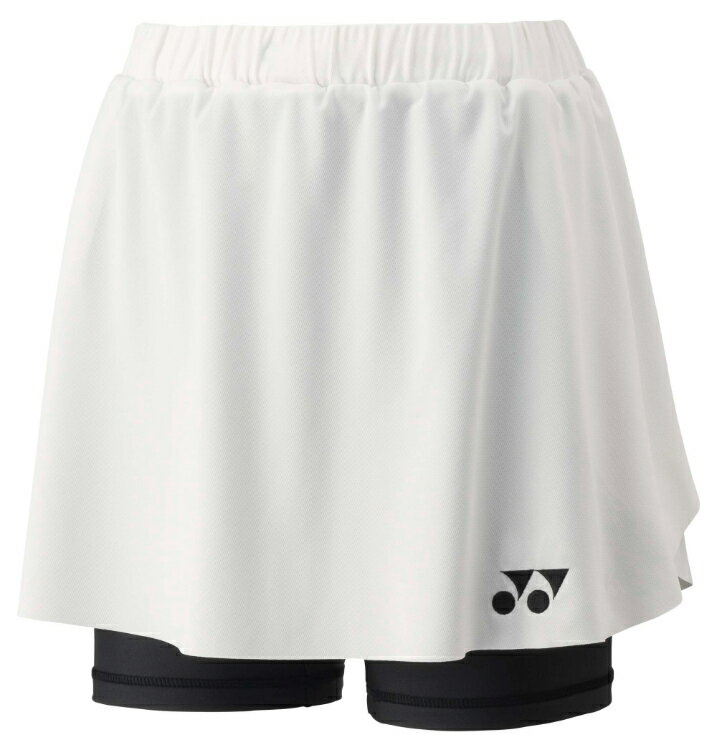 YONEX ヨネックス ウィメンズスカート インナースパッツツキ ホワイト O 26181 11 | スポーツ スポーツウェア 競技 テニス 軟式 硬式 バトミントン ウェア 短パン スコート UVカット 吸汗 速乾 クール 制電 ストレッチ ゲームウェア ユニフォーム レディース 女性
