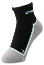 YONEX ヨネックス ウィメンズアンクルソックス ブラック/オーシャンブルー 29238 691 | スポーツ スポーツウェア 競技 テニス 軟式 硬式 バト...