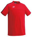 YONEX ヨネックス ジュニアゲームシャツ プロスタイル レッド J140 FW1007J 001 | スポーツウェア ゲームシャツ プロスタイル Tシャツ 半袖 UVカット 吸汗速乾 制電 ポリエステル100% テニス サッカー ゲーム 練習 試合 ユニセックス ジュニア キッズ スポーツ(4)