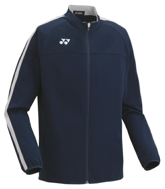 YONEX ヨネックス ユニトレーニングトップ ネイビーブルー O FW5007 019 | スポーツウェア トレーニングトップ ジャージ 長袖 上着 トップス UVカット 吸汗速乾 制電 ポリエステル トレーニング 練習 試合 ユニセックス ジュニア キッズ スポーツ アウトドア