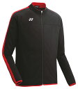 YONEX ヨネックス ユニトレーニングトップ ブラック/レッド M FW5007 187 | スポーツウェア トレーニングトップ ジャージ 長袖 上着 トップス UVカット 吸汗速乾 制電 ポリエステル トレーニング 練習 試合 ユニセックス ジュニア キッズ スポーツ アウトドア(4)
