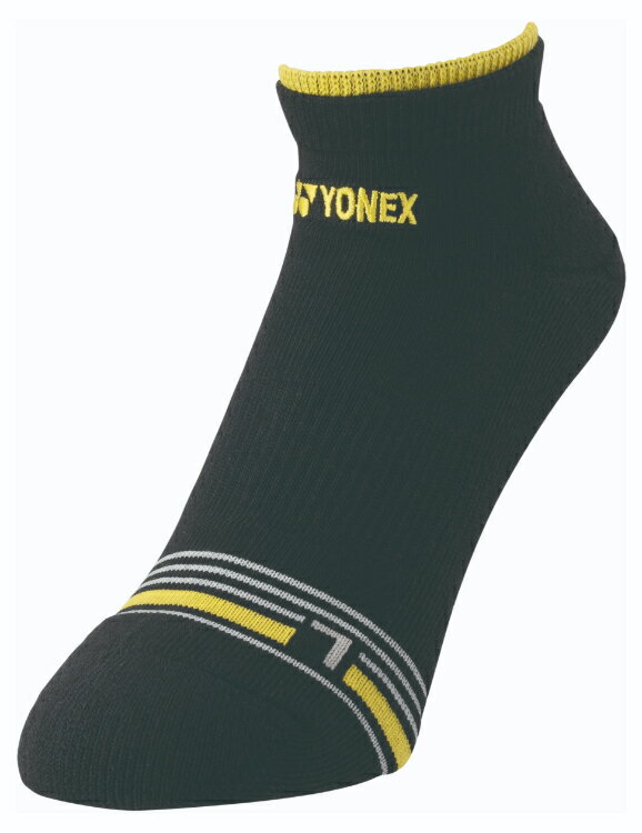 YONEX ヨネックス メンズスニーカーインソックス ブラック 19242 7 | テニスウェア バドミントンウェア 靴下 ソックス メンズ 男性用 大人用 テニス バドミントン 試合 普段履き 吸汗速乾 抗菌防臭 スポーツ用品トレーニング用 シンプル 人気