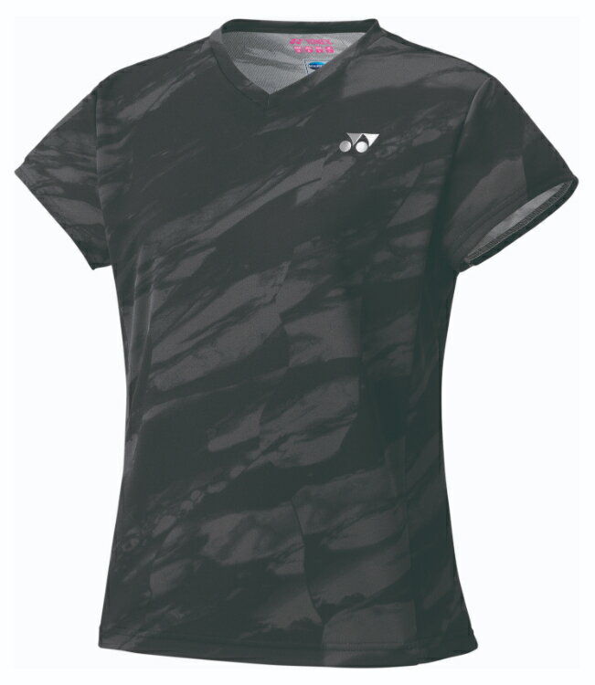 YONEX ヨネックス ウィメンズゲームシャツ ブラック M 20910 7 | テニスウェア バドミントンウェア ウィメンズ 女性 半袖 吸汗速乾 通気性 速乾素材 テニス バドミントン ドライ UVカット ストレッチ 試合トレーニング 快適 汗対策