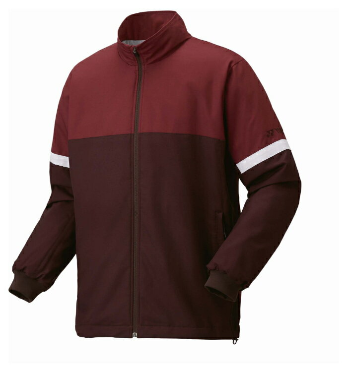 YONEX ヨネックス ユニ裏地付ウィンドウォーマーシャツ ココア M 70104 685 | テニスウェア バドミントンウェア レディース メンズ ユニセックス 男女兼用 暖かい ジャージ ウォーミングアップ テニス バドミントン 試合 スポーツウェア