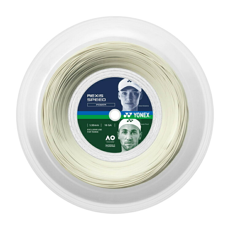 YONEX ヨネックス レクシススピード130(200M) W.ホワイト TRSP130R2 11 | スポーツ 運動 スポーツ用品 テニス用品 硬式テニス用品 テニス 硬式テニス ストリング ガット ラケット用品 テニスストリング テニスガット ラケット競技 交換 付け替え