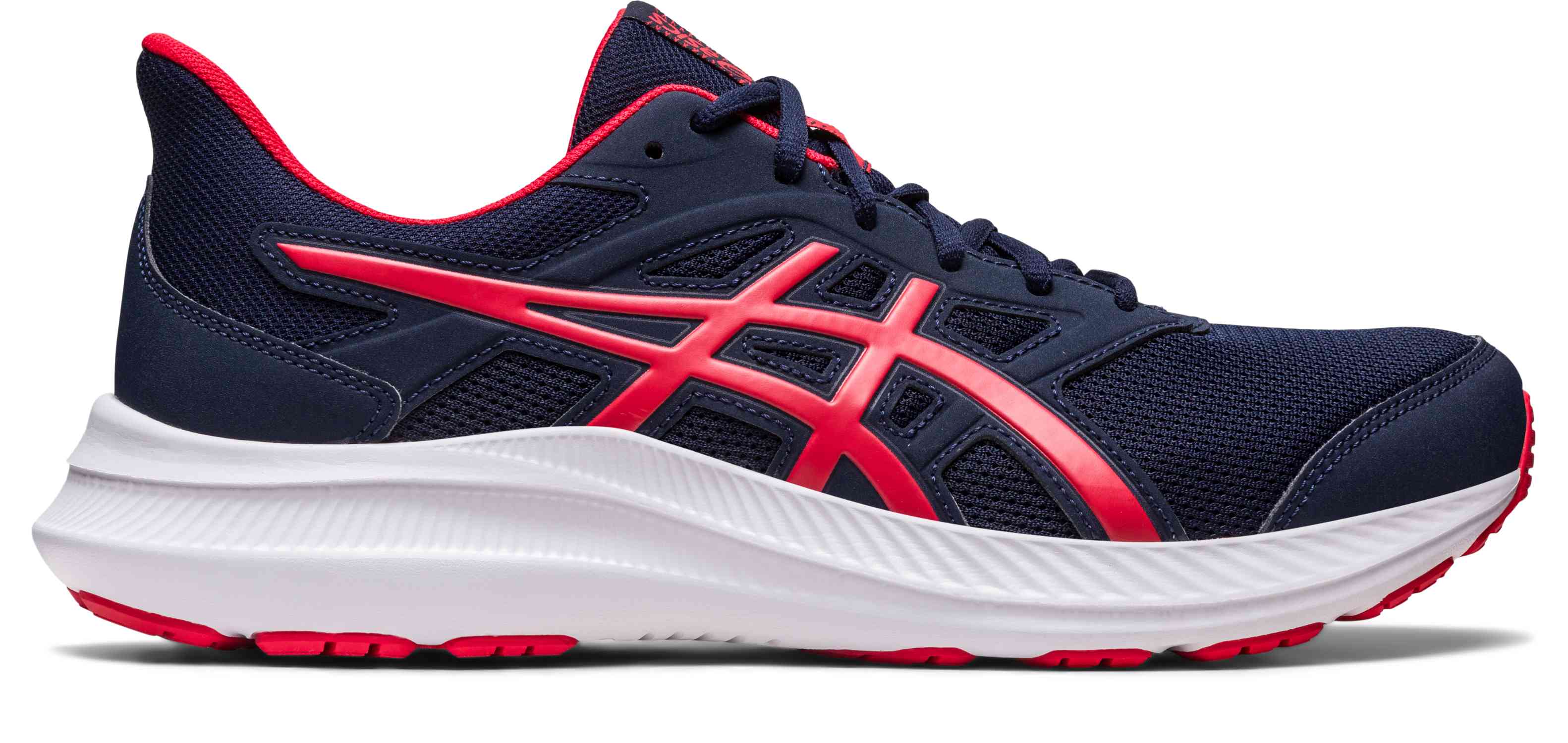 asics アシックス JOLT 4 ミッドナイトブルーXエレクトリックレッド 31 1011B602 403 | スポーツ アウトドア スポーツ用品 グッズ ランニング 靴 シューズ メンズ アシックス asics ブルー レッド 31cm フィット感 快適 履き心地 おすすめ 人気 おしゃれ プレゼント