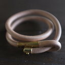 【SALE】The Superior Labor シュペリオールレイバー leather rope bangle double