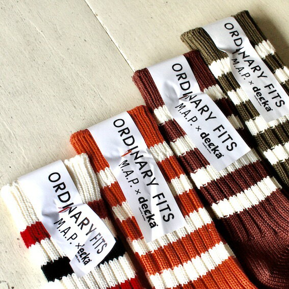 Ordinary fits オーディナリーフィッツ "M.A.P" Heavy weight socks 4 colors OF-G-023