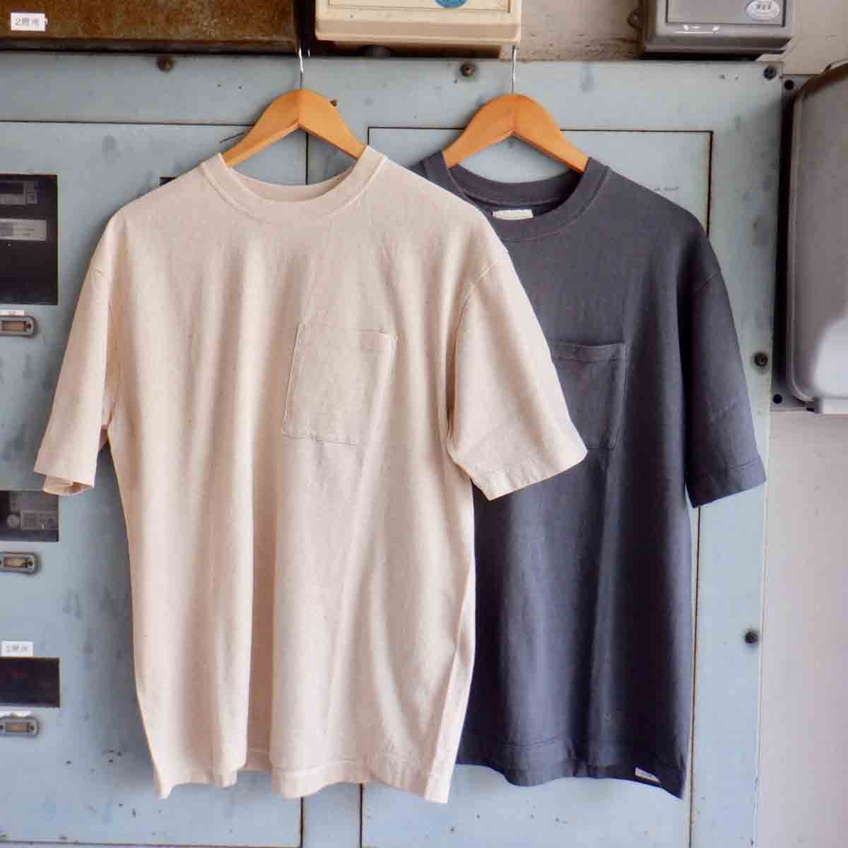 定価7,700円 Inswirl インスワール ORGAINC LOOP WHEEL T-SHIRT POCKET 2 colors