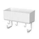 【LINE登録で200円オフクーポン!】 ラック 洗濯機 マグネット ラックスMG ホースホルダー付フリーラック(マグネット) ホワイト A5754洗濯機 マグネット デッドスペース 浮かせる収納 ランドリー 取り付け簡単 壁面収納 整理整頓 小物収納 磁石 アスベル 【B】