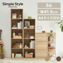 【LINEお友だち登録で最大1,500円OFFクーポン】カラーボックス CBボックス 5段 A4サイズ対応 CX-5F 収納家具 収納棚 収納ラック 本棚 おしゃれ SimpleStyle シンプルスタイル