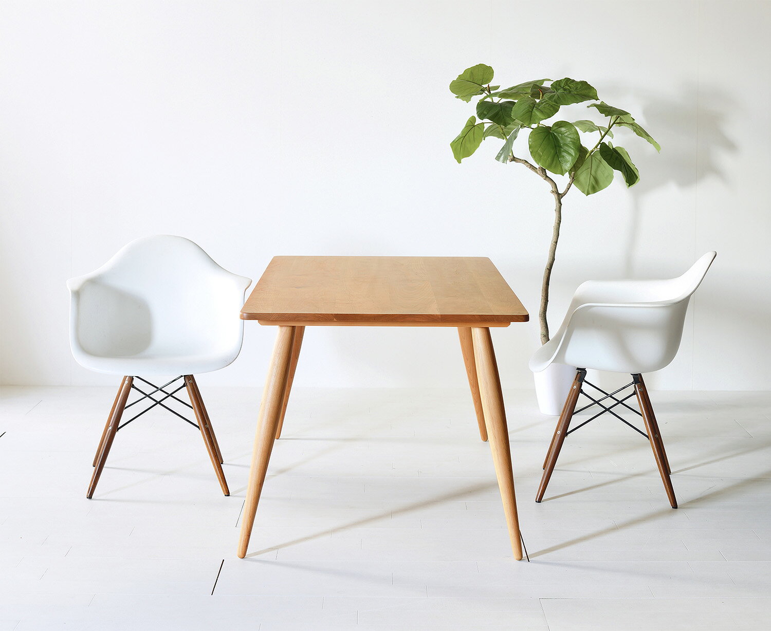 ナインテーブル チェリー【送料無料/日本製/無垢材】ミッドセンチュリー 60年代 北欧 モダン おしゃれ ダイニングテーブル ワークデスク 食卓テーブル 無垢材 天然木 120 130 140 150 160 170 180 サイズオーダー可