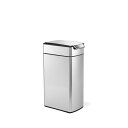 シンプルヒューマン simplehuman 40L レクタンギュラー タッチバー ダストボックス スリム ステンレス CW2016