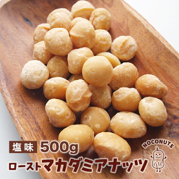 香ばしい ロースト マカダミアナッツ 500g 塩味 素焼き マカデミアナッツ おやつ おつまみ［送料無料 メール便］