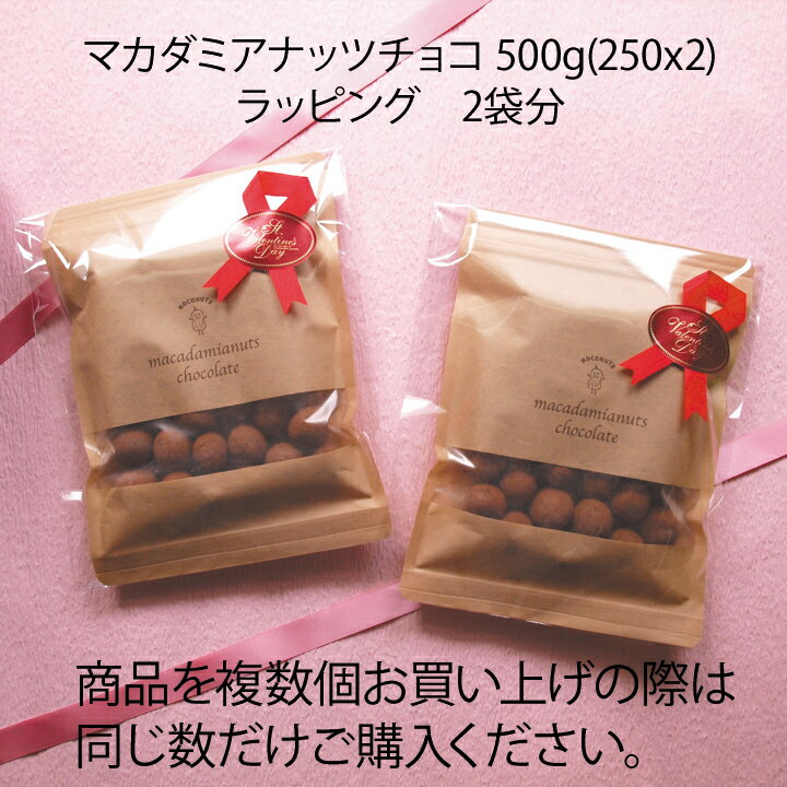 【オプション】チョコレート 500g(250x2)　専用ラッピング資材 2袋分