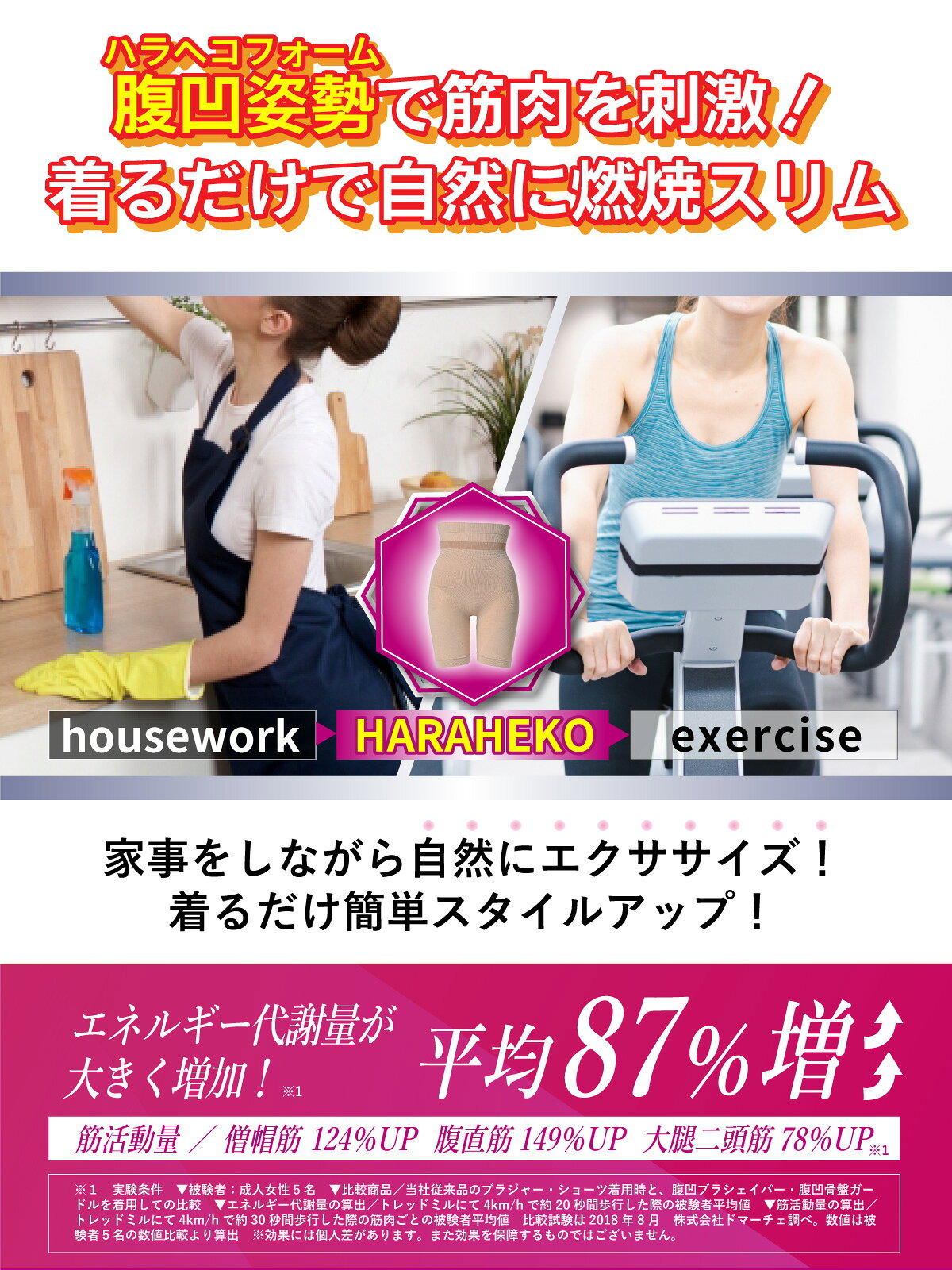 ハイウエストガードル 竹内式腹凹ガードル2枚組 ロングガードル ぽっこりお腹 補正下着 補整下着 お腹痩せ お腹引き締め 着圧 ダイエット 産後 骨盤 ヒップアップ 太もも痩せ 骨盤サポート レディース 下着 simplelifestyle-10000040 シンプルライフスタイル楽天市場店 サンプル画像2