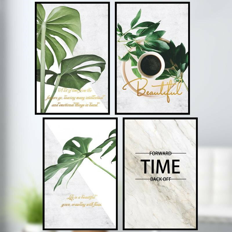 Rakuten - ウォールステッカー 剥がして貼る 北欧 熱帯植物 壁紙 はがせる 部屋飾り 自然 穏やか 心静か