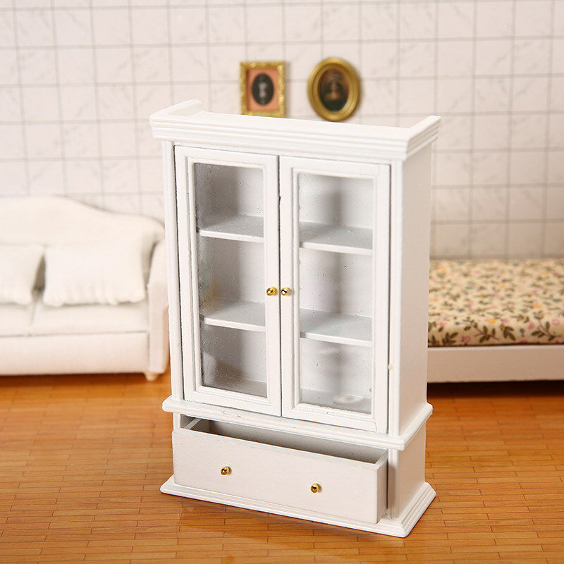 ミニ棚 飾り棚 ミニチュア dollhouse ドールハウス ミニ家具 白 おしゃれ 真似 ob11ドール用 かわいい 木製 インテリア diy 装飾