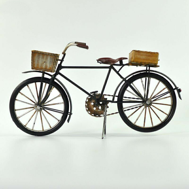 ブリキ レトロ 自転車模型 自転車 ミニチュア 雑貨 アンティーク調 インテリア 小物 置物 オブジェ 自転車モチーフ 敬老の日 父の日 クリスマス 贈り物 おしゃれ