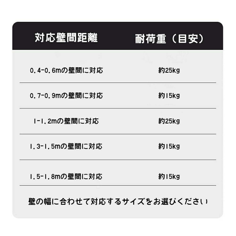 突っ張り棒 強力 68～289cm つっぱり棒 伸縮棒 物干し竿 穴あけ不要 工具不要 カーテンポール シャワーカーテンロッド 室内物干し 部屋干し クローゼット ハンガーポール 浴室 洗面所 窓枠 収納棒 長さ調節 賃貸OK ブラック シルバー
